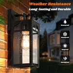 Verron Outdoor Wall Lanterns Exterior Waterproof Light 2 Pack - Black. Fixed Price $57.02.
