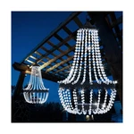 Hanging Solar Lantern Outdoor, 28 Modern Clear Crystal Acrylic... Fast Us. Fixed Price $47.90.