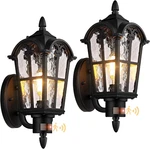 16IN 2-PACK Large Motion Sensor Outdoor Wall Lights, Dusk To Dawn Porch. Fixed Price $108.99.