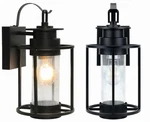 Monkfish Black Outdoor Wall Sconce Light With Bubble Glass Shade - Waterproof. Fixed Price $49.99.
