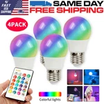 4X E26 Rgb Led Bulbs Magic Color Changing Lighting Decor Ir Remote Control. Fixed Price $12.15.
