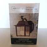 Mainstays Wall Mounted Outdoor Lantern 8.5" Oil Rubbed Bronze Finish Nib. Fixed Price $18.99.