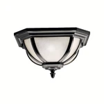 Kichler 9848 2 Light Outdoor Ceiling Fixture - Black. Fixed Price $279.99.