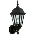 Craftmade Z316-TB Straight Glass Outdoor Wall Light Textured Black. Fixed Price $38.75.