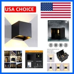 Black Aluminum Outdoor Wall Sconce - Energy Efficient 6W Led Light, Warm Glow. Fixed Price $38.24.