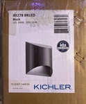Kichler 49278BKLED Wesley Light 8" Tall Outdoor Wall Sconce - Black New. Fixed Price $199.99.