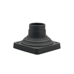 Pack Sea Gull Lighting Pedestal Mount Adapters - Black Aluminum 6"X6"X4.25". Fixed Price $44.95.