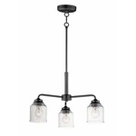 Maxim Lighting Acadia 3-LIGHT Flush Mount Black Steel Finish Seedy Glass .... Fixed Price $315.13.