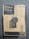 New! 8.5" Black Outdoor Coach Wall Lantern Sconce Light With Clear Glass Shades. Fixed Price $24.99.