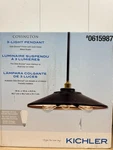 Kichler Covington 18-IN Olde Bronze W/ Gold Inside Metal Shade 3-LIGHT Pendant. Fixed Price $58.50.