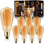 8-PACK Edison Bulbs,antique Vintage Style,incandescent Light Bulb,dimmable,amber. Fixed Price $37.99.