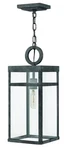 Aged Zinc Led Hanging Lantern From The Porter Collection. Fixed Price $389.00.