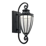 Kichler Wakefield Outdr Wall 1LT 10.5X29.5", Text Black, Clear - 49753BKTLED. Fixed Price $629.99.