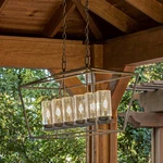Alford Place 40"W Bronze 6-LIGHT Outdoor Island Chandelier. Fixed Price $1199.00.