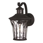 Vaxcel Abigail 1 7.5" Outdoor Motion Sensor Wall Light, Bk/clear - T0594. Fixed Price $237.99.