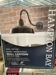 Hampton Bay Lighting 1-LIGHT Black Outdoor Barn Wall Lantern SCONCE(KHC1691A-3). Fixed Price $42.95.