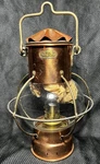 Vintage Sea Line Ankerlicht Copper And Brass Round Nautical Ship Oil Lantern. Fixed Price $130.00.