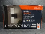 Hampton Bay Hartford 14.25" Millennium Black Led Smart Outdoor Wall Light Sconce. Fixed Price $56.99.