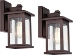 2-PACK Bronze Outdoor Wall Light, 12" Anti-rust Sconce, No Assembly Required, 10. Fixed Price $174.99.