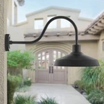 Hinkley Forge 17 1/2" High Black Outdoor Barn Wall Light. Fixed Price $349.00.