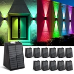 12PACK Color Changing Solar Wall Lights Outdoor Waterproof Up And Down Led .... Fixed Price $131.97.