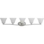 Progress Lighting P2016 Bravo 5 Bathroom Vanity - Nickel. Fixed Price $136.36.