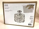 Home Decorators Kristella 12.5 In. 3-LIGHT Chrome Semi Flush Mount New. Fixed Price $58.99.