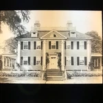 Antique Magic Lantern Glass Slide Photo Home Of Longfellow Cambridge Mass. Fixed Price $17.50.
