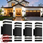 Tewei 4 Pack Black Outdoor Wall Lights Up Down Aluminum Modern. Fixed Price $133.99.