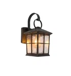 Home Decorators 14.5 In. Bronze Wall Mount Lantern Sconce, Water-glass Shade. Fixed Price $49.99.