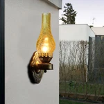 Iron Glass Lamp Industrial Wall Sconce Soft Retro Loft Lighting Fixture. Fixed Price $37.59.