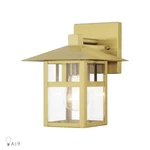 Livex Crestlake 1LT Medium Outdoor Wall Lantern, Gold/clear Glass 21322-32. Fixed Price $279.96.