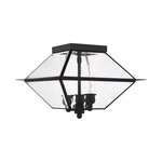 Livex Lighting 2185 Black Westover 3-LIGHT 12"W Flush Mount Ceiling Fixture. Fixed Price $289.96.
