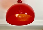 Kartell Original Designer, Red, Acrylic Ceiling Lamp. Fixed Price $350.00.