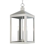 Livex Lighting 20587 Nickel Nyack 3-LIGHT 11"W Outdoor Taper Candle Pendant. Fixed Price $651.96.