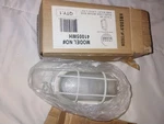 Trans Globe Lighting 8" 1-LIGHT White Oval Bulkhead Outdoor Wall Light-new. Fixed Price $18.99.
