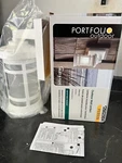 Portfolio Outdoor 2602004 Perrin 12.75" Wall Light Fixture, White Dark Sky. Fixed Price $30.00.