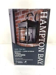 Hampton Bay Broward 17 In. 2-LIGHT Black Outdoor Wall Clear Glass New. Fixed Price $64.99.