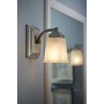 Allen + Roth Brushed Nickel Dimmable Vanity Light Frosted Glass Shade Sconce 8B. Fixed Price $44.95.