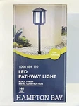 Hampton Bay Cairo Low Voltage Square Led Path Light With Bubble Glass (1-PACK). Fixed Price $22.00.