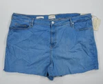 Women's High-rise Jean Shorts Universal Thread 24W Light Blue 5 Pocket. Fixed Price $14.39.