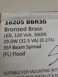 2-KICHLER Lighting 16205BBR30 Landscape Led 35 Degree Beam Spread Flood. Fixed Price $400.00.