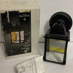 Hampton Bay Outdoor Wall Lantern Black Cast Aluminum Beveled Glass 245 746. Fixed Price $24.00.