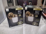Lot Of Outdoor Wall Light Plated Steel The Hampton Bay 252-547 HB401BOJO. Fixed Price $22.95.