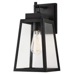 Hampton Bay Corbin Medium 13 In. Black Tapered Outdoor Wall Lantern Sconce. Fixed Price $27.99.
