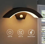 Yansun 1-LIGHT Black Arc Modern Motion Sensing Led Lantern Wall Sconce. Fixed Price $42.00.