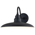 Vaxcel Tucson 13" Led Outdoor Wall Light, Black/white/metal Shade - T0679. Fixed Price $149.99.