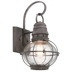 Kichler Bridge Point Outdoor Wall 1LT 9X16", Wthr Zinc, Clear Seed - 49628WZC. Fixed Price $299.99.