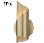 2PK. Mitzi Evie Wall Sconce, 1-LIGHT Led 4 Watts, Aged Brass Almost Gold Looking. Fixed Price $99.99.