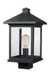 Z-lite 531PHMR-BK Portland 16 Black Outdoor Post Mount Fixture- $328 Retail. Fixed Price $125.00.